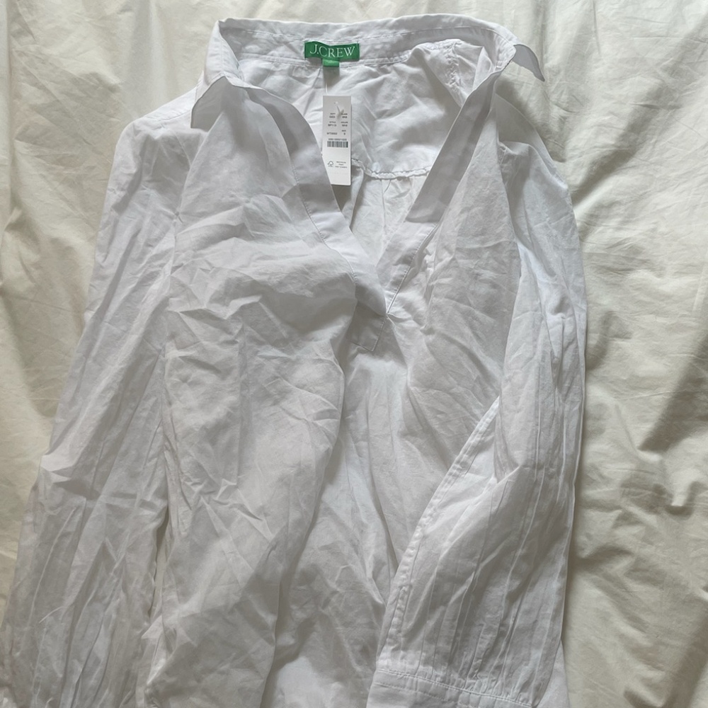 Gauzy White J. Crew coverup